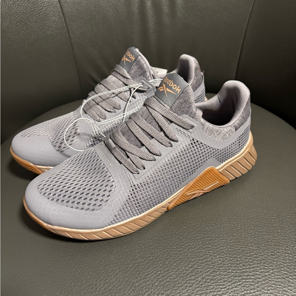 Reebok Gray and Tan Sneakers